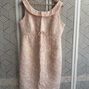 Eliza J Pink Sheath Midi Dress for Wedding Guests